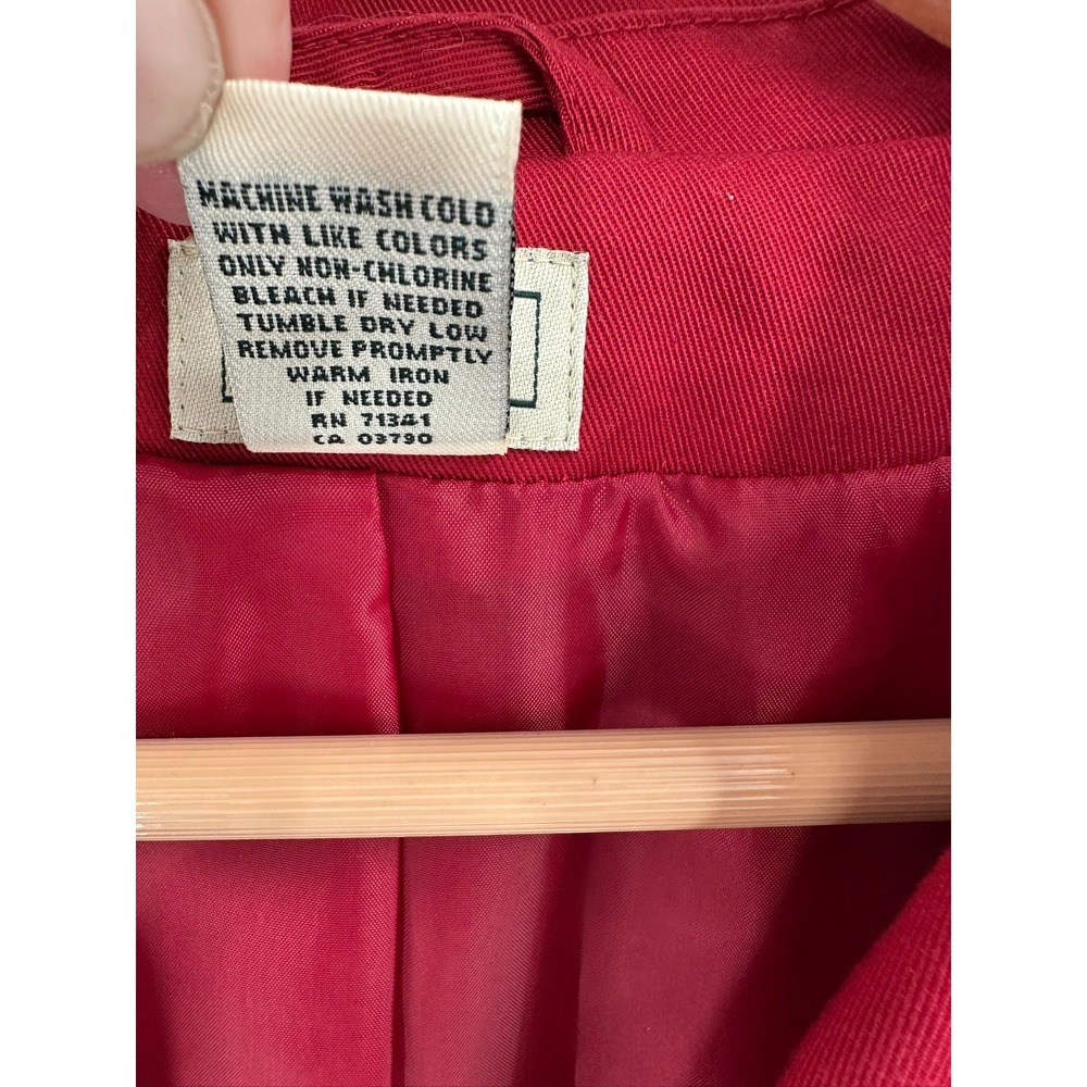 Vintage LL Bean Blazer Womens Minimalist Career Office Work Simple Staple 14 R - Picture 6 of 8
